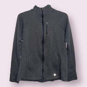 Tek Gear Gray Zip Front Athletic Jacket Size S